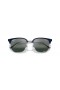 Ray-Ban RB4416 Ny Klubmester L (51 - 20) med Sølv linser og Blå ramme Solbriller