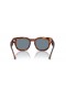 Ray-Ban RB0298SF Mega Hawkeye L (53 - 21) med Blå linser og Brun ramme Solbriller