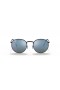 Ray-Ban RB3637 Ny Runde XS (50 - 21) med Blå linser og Sort ramme Solbriller