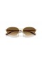 Ray-Ban RB3734 L (56 - 18), med Brune linser og Guld ramme Solbriller