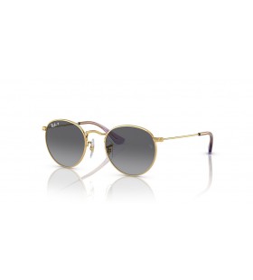Ray-Ban RB9547S Runde Kids S (44 - 19) med Grå linser og Guld ramme Solbriller