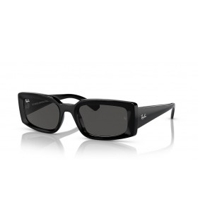 Ray-Ban RB4395 Kiliane Bio-Baseret M (54 - 21) med Grå linser og Sort ramme Solbriller