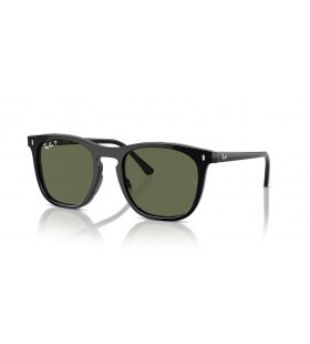 Ray-Ban RB2210 L (53 - 21) med Grønne linser og Sort ramme Solbriller