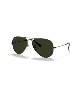 Ray-Ban RB3025 Aviator Classic XL (58 - 14) med GrÃ¸nne linser og SÃ¸lv ramme Solbriller