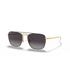 Ray-Ban RB3588 L (55 - 19) med GrÃ¥ linser og Sort ramme Solbriller