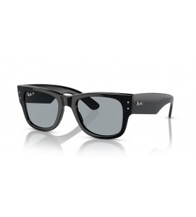 Ray-Ban RB0840S Mega Wayfarer M (51 - 21) med BlÃ¥ linser og Sort ramme Solbriller