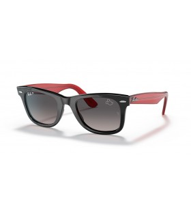 Ray-Ban RB2140 Wayfarer Mickey J22 L (50 - 22) med Grå linser og Sort ramme Solbriller
