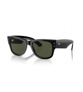 Ray-Ban RB0840S Mega Wayfarer M (51 - 21) med GrÃ¸nne linser og Sort ramme Solbriller