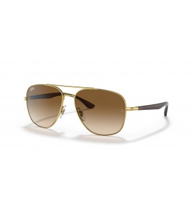 Ray-Ban RB3683 L (56 - 15) med Brune linser og Guld ramme Solbriller