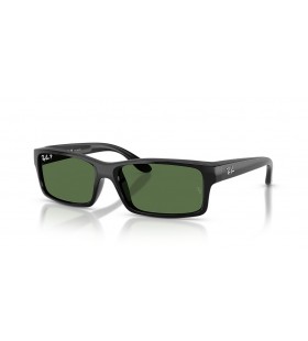 Ray-Ban RB4151 XL (59 - 17) med Grønne linser og Sort ramme Solbriller