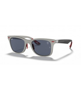 Ray-Ban RB8395M Scuderia Ferrari Collection L (52 - 20) med Grå linser og Solbriller Grå ramme