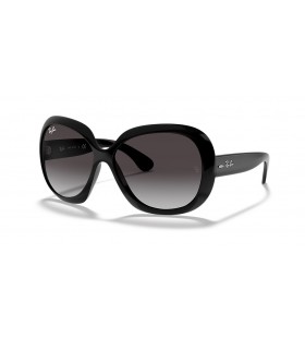 Ray-Ban RB4098 Jackie Ohh II M (60 - 14) med Grå linser og Sort ramme Solbriller