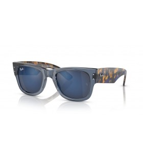 Ray-Ban RB0840S Mega Wayfarer M (51 - 21) med BlÃ¥ linser og BlÃ¥ ramme Solbriller
