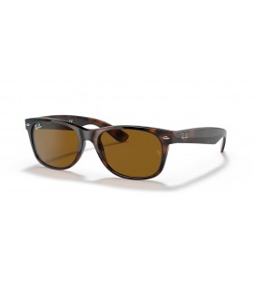 Ray-Ban RB2132 New Wayfarer Classic-M (55 - 18), med Brune linser og Tortoise frame Solbriller