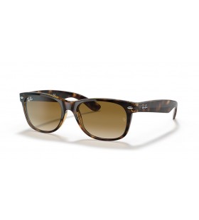 Ray-Ban RB2132 New Wayfarer Klassiske S (52 - 18), med Brune linser og Tortoise frame Solbriller