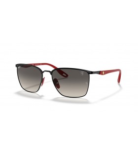 Ray-Ban RB3673M Scuderia Ferrari Collection M (56 - 17) med Grå linser og Sort ramme Solbriller