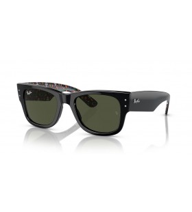 Ray-Ban RB0840S Dia De Muertos Mega Wayfarer M (51 - 21) med GrÃ¸nne linser og Sort ramme Solbriller