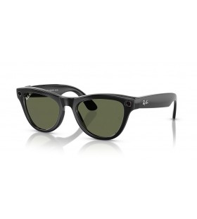 Ray-Ban RW4010 Ray-Ban | Meta Skyler M (52 - 20) med GrÃ¸nne linser og Sort ramme Solbriller