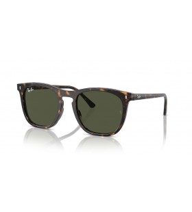 Ray-Ban RB2210 L (53 - 21) med Grønne linser og Tortoise frame Solbriller