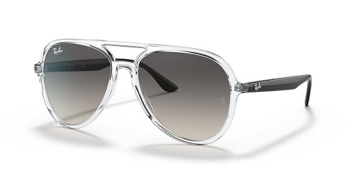 Ray-Ban RB4376 L (57 - 16) met Grijze lenzen en Transparant frame Zonnebrillen