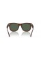 Ray-Ban RBR0502S Wayfarer Omgekeerde S (50 - 22) met Groene lenzen en Bruin frame Zonnebrillen