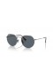 Ray-Ban RB8165 Jack Titanium M (53 - 20) met Blauwe lenzen en Zilver frame Zonnebrillen