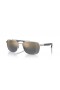 Ray-Ban RB3701 XXL (59 - 17) met Blauwe lenzen en Zilver frame Zonnebrillen