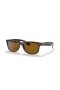 Ray-Ban RB2132 New Wayfarer Classic XL (58 - 18) met Bruine lenzen en Schildpad frame Zonnebrillen