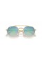 Ray-Ban RB3765 L (53 - 22) met Blauwe lenzen en Goud frame Zonnebrillen