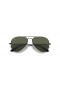 Ray-Ban RB3025 Aviator Classic XL (58 - 14) met Groene lenzen en Zwart frame Zonnebrillen