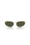 Ray-Ban RB3734 L (56 - 18) met Groene lenzen en Goud frame Zonnebrillen
