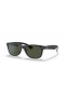 Ray-Ban RB2132 New Wayfarer Kleur Mix M (55 - 18) met Groene lenzen en Zwart frame Zonnebrillen