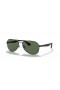 Ray-Ban RB3549 M (58 - 16) met Groene lenzen en Zwart frame Zonnebrillen