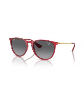 Ray-Ban RB4171 Erika Disney ' s Minnie Mouse M (54 - 18) met Grijze lenzen en Rood frame Zonnebrillen