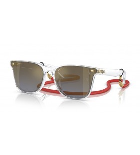 Ray-Ban RB4391D Jaar van het Konijn edition XL (65 - 18) met Blauwe lenzen en Transparant frame Zonnebrillen