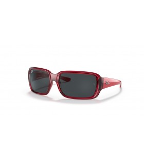 Ray-Ban RB9072S Kinderen S (51 - 14) met Grijze lenzen en Rood frame Zonnebrillen