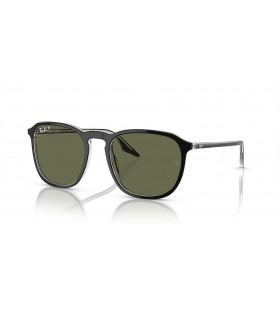 Ray-Ban RB2203 L (55 - 20) met Groene lenzen en Zwart frame Zonnebrillen