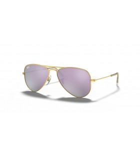 Ray-Ban RB9506S Aviator Kids M (50 - 13) met Paarse lenzen en Goud frame Zonnebrillen