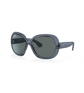 Ray-Ban RB4098 Jackie Ohh II Transparante M (60 - 14) met Grijze lenzen en Blauw frame Zonnebrillen