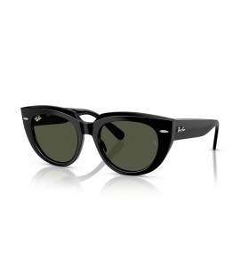 Ray-Ban RB2286 Doreen M (49 - 20) met Groene lenzen en Zwart frame Zonnebrillen