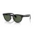 Ray-Ban RW4009F Ray-Ban | Meta Lage Brug Fit Headliner L (51 - 23) met Groene lenzen en Zwart frame Zonnebrillen