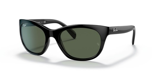 Ray-Ban RB4216 L (56 - 20) Vihreä linssit ja Musta runko Aurinkolasit