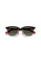 Ray-Ban RB3807M Scuderia Ferrari Kokoelma L (51 - 21) Vihreä linssit ja Hopea runko Aurinkolasit