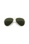 Ray-Ban RB3026 Aviator Large Metal II-XXL (62 - 14) Vihreä linssit ja Kulta runko Aurinkolasit