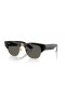 Ray-Ban RB0316S Mega Clubmaster pimeni Kokoelma XL (53 - 21), jossa on Harmaa linssit ja Musta runko Aurinkolasit