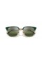 Ray-Ban RB4416F Uusi Clubmaster XXL (55 - 20) Hopea linssit ja Vihreä runko Aurinkolasit