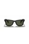 Ray-Ban RB4340 Wayfarer Helposti M (- 50 - 22) Vihreä linssit ja Musta runko Aurinkolasit