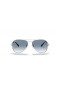 Ray-Ban RB3025 Aviator Gradient XL (58 - 14) Sininen linssit ja Hopea runko Aurinkolasit