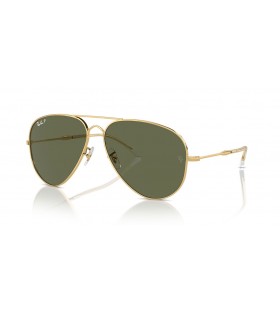 Ray-Ban RB3825 Vanha Aviator XXL (62 - 14) VihreÃ¤ linssit ja Kulta runko Aurinkolasit