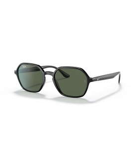 Ray-Ban RB4361 S (52 - 18) Vihreä linssit ja Musta runko Aurinkolasit